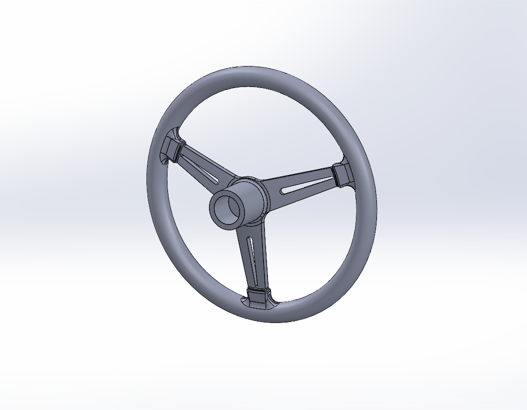 Nardi 3 Spoke Steering Wheel